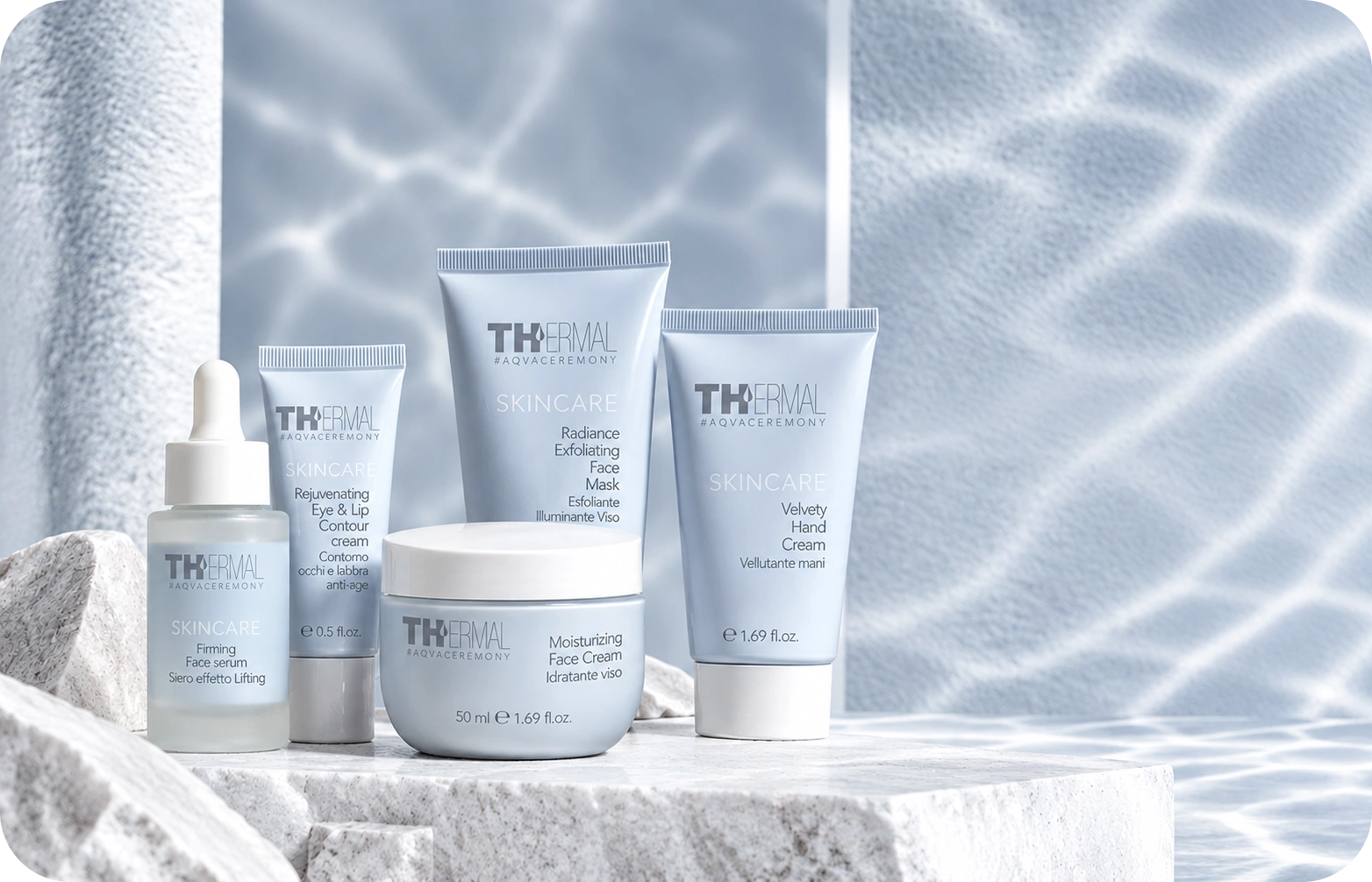 Emsibeth THERMAL SKINCARE – Gesichtscreme, Serum und Maske mit Thermalwasser
