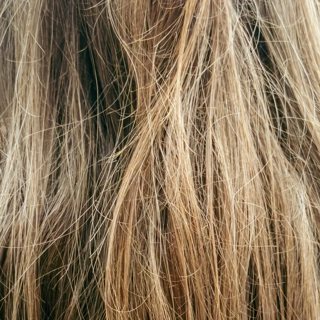 Trockenes, strohiges blondes Haar – Pflege für trockenes Haar